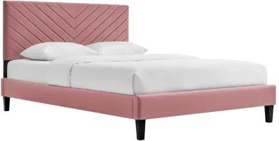 Roxanne Performance Velvet King Platform Bed