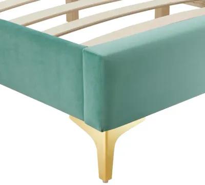 Sutton King Performance Velvet Bed Frame