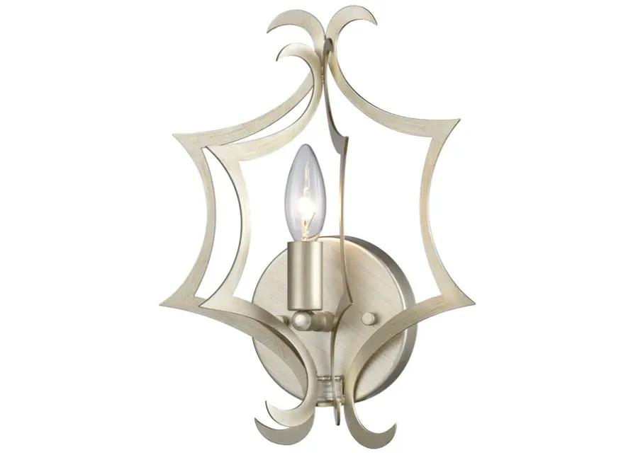 Delray 13" High 1-Light Sconce - Aged Silver