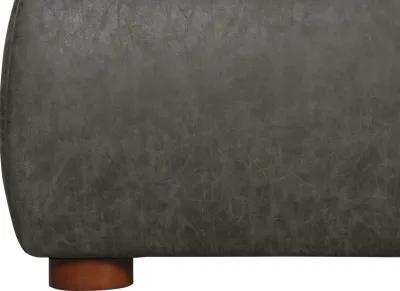 LUZON VEGAN LEATHER KING BED TALL HEADBOARD