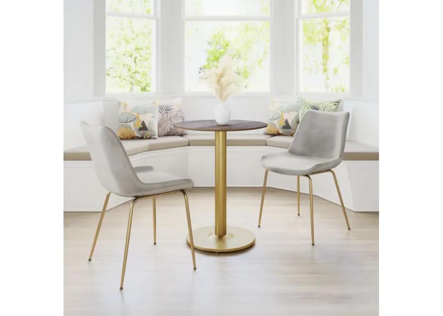 Alto Bistro Table Brown & Gold