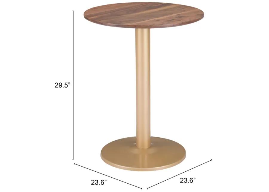 Alto Bistro Table Brown & Gold