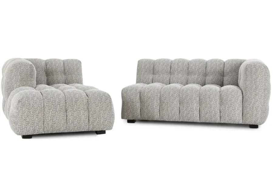 Walter Sectional w/LAF Chaise Heathered Gray