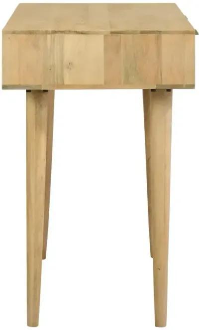 Abbey Rectangular 2-Drawer Accent Writing Desk Natural