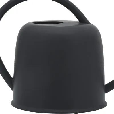 Metal 7"h Watering Can, Black