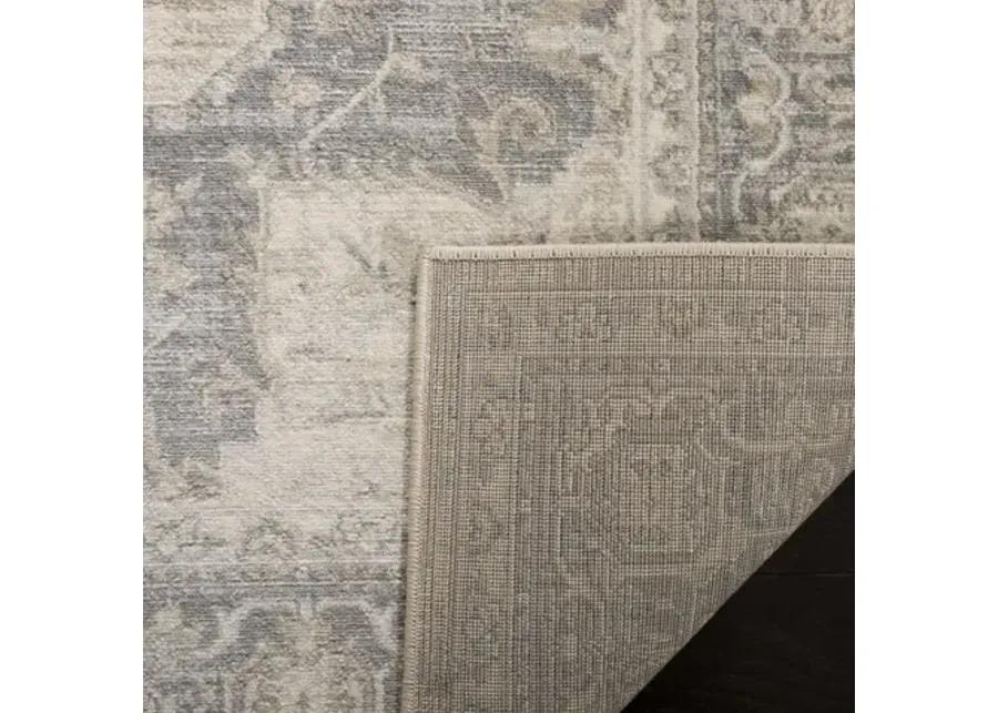 Brentwood 865 Cream / Grey 9' X 12' Large Rectangle Powerloomed Rug