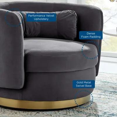 Relish Performance Velvet Performance Velvet Swivel Chair