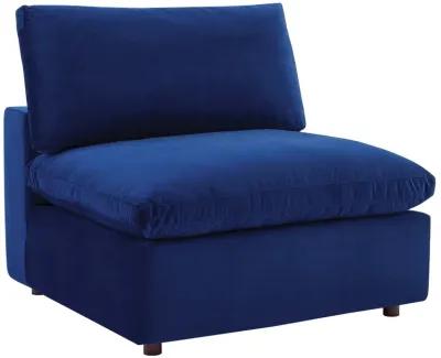 Commix Down Filled Overstuffed Performance Velvet 4-Seater Sofa