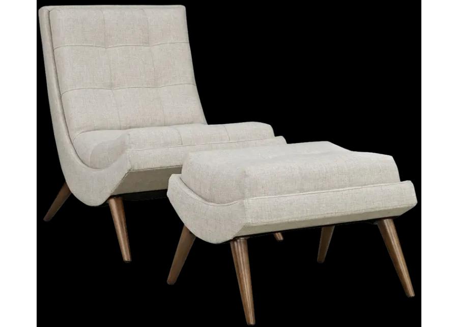 Ramp Upholstered Lounge Chair Set