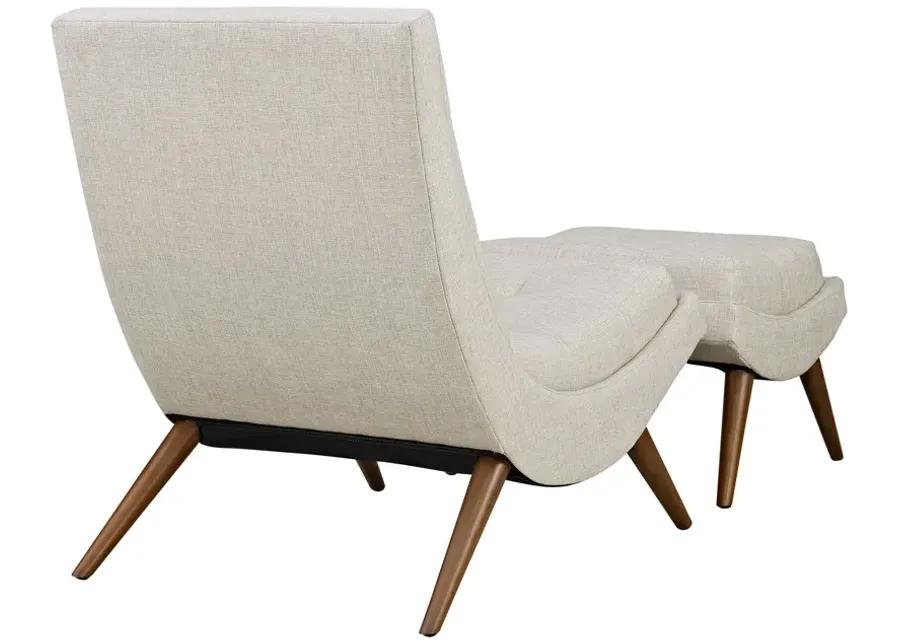 Ramp Upholstered Lounge Chair Set