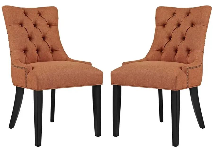 Regent Dining Side Chair Fabric Set of 2