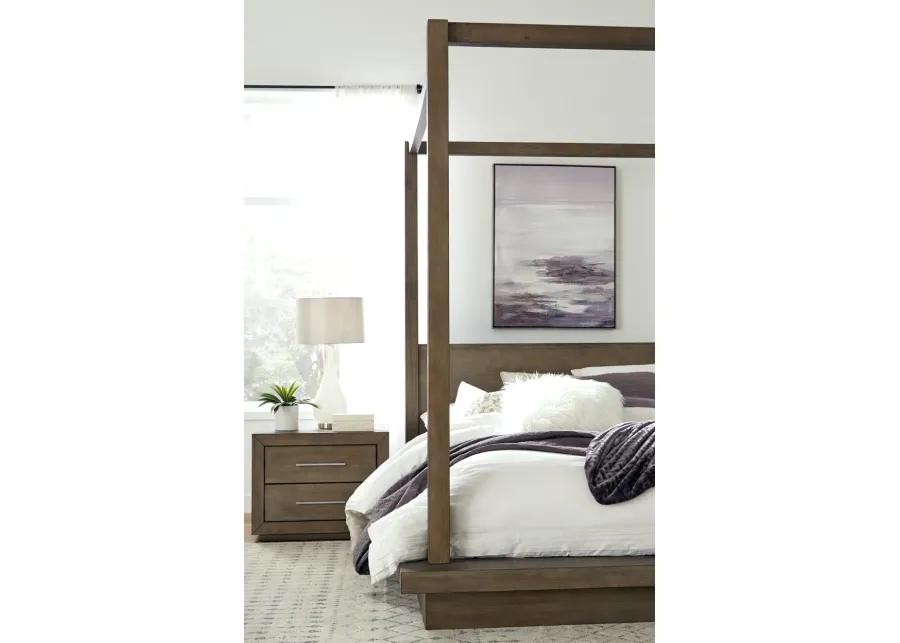 Melbourne Full-Size Canopy Bed in Dark Pine