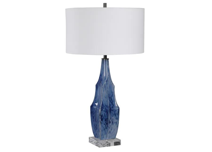 Everard Blue Table Lamp