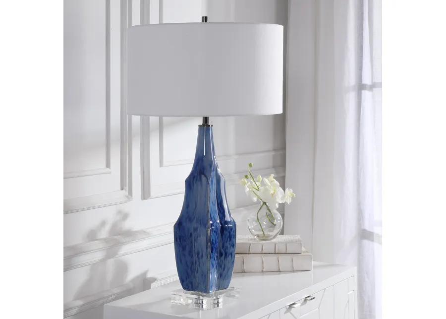 Everard Blue Table Lamp