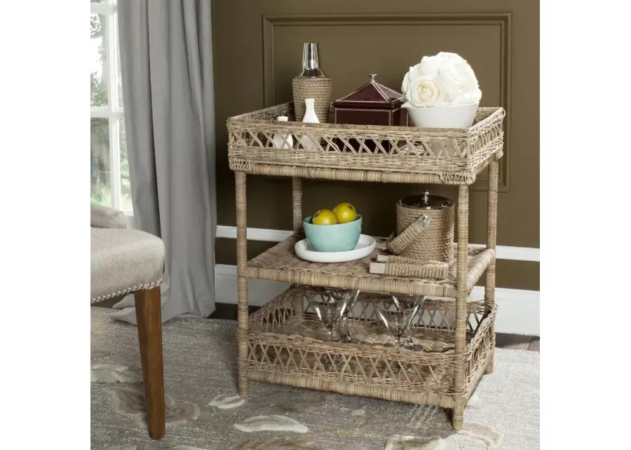 AJANI WICKER 3 TIER ACCENT TABLE 