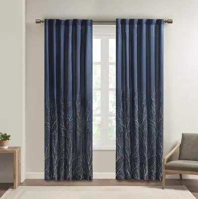 Madison Park Andora Navy Curtain Panel