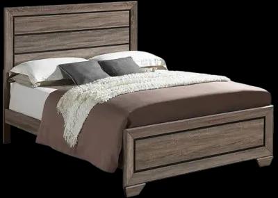 Kauffman Queen Panel Bed Washed Taupe