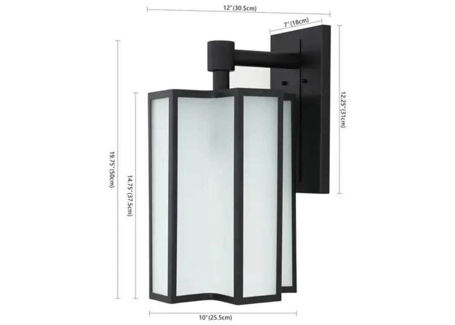 HYLA OUTDOOR WALL SCONCE/BLACK