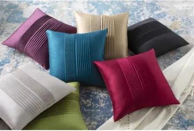 Solid Pleated 22"H x 22"W Pillow Cover