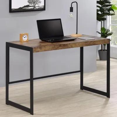 Alene Writing Desk Antique Nutmeg And Gunmetal