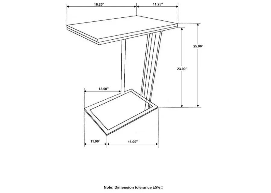 Vicente Accent Table with Marble Top Grey