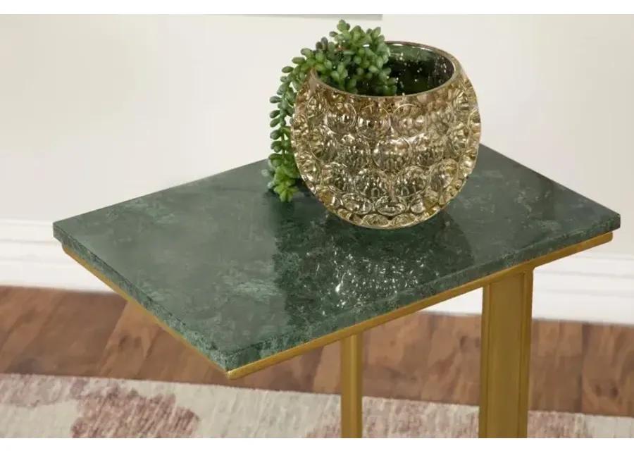 Vicente Accent Table with Marble Top Grey