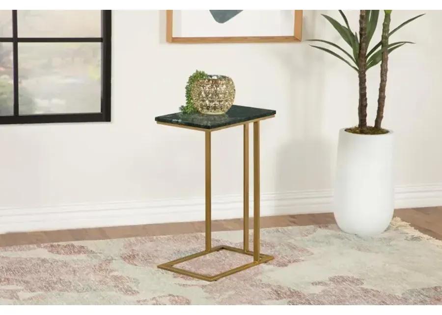 Vicente Accent Table with Marble Top Grey