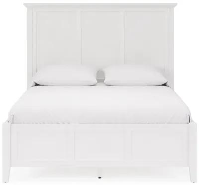 Grace Queen-size Three Panel Bed in Snowfall White