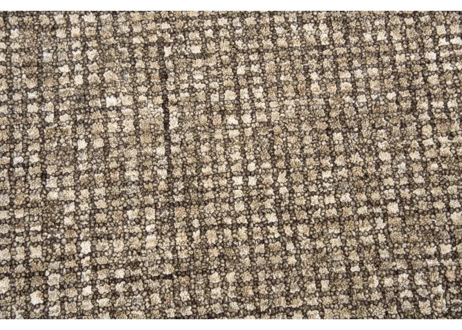 Talbot Brown Tweed Wool 8' x 11'  Rug