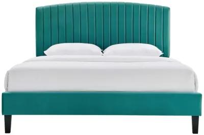 Alessi Performance Velvet Full Platform Bed