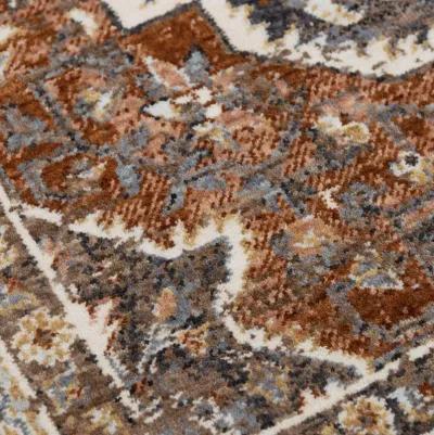 Jasper Terracotta/Multi Persian/Classic Recycled Polyester 8' x 10' Rectangle Rug