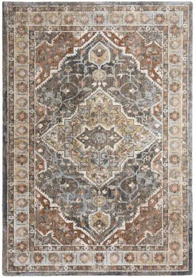 Jasper Terracotta/Multi Persian/Classic Recycled Polyester 8' x 10' Rectangle Rug