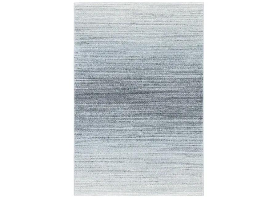 Adirondack Contemporary Grey / Light Grey 2'-6" X 8' Powerloomed Rug