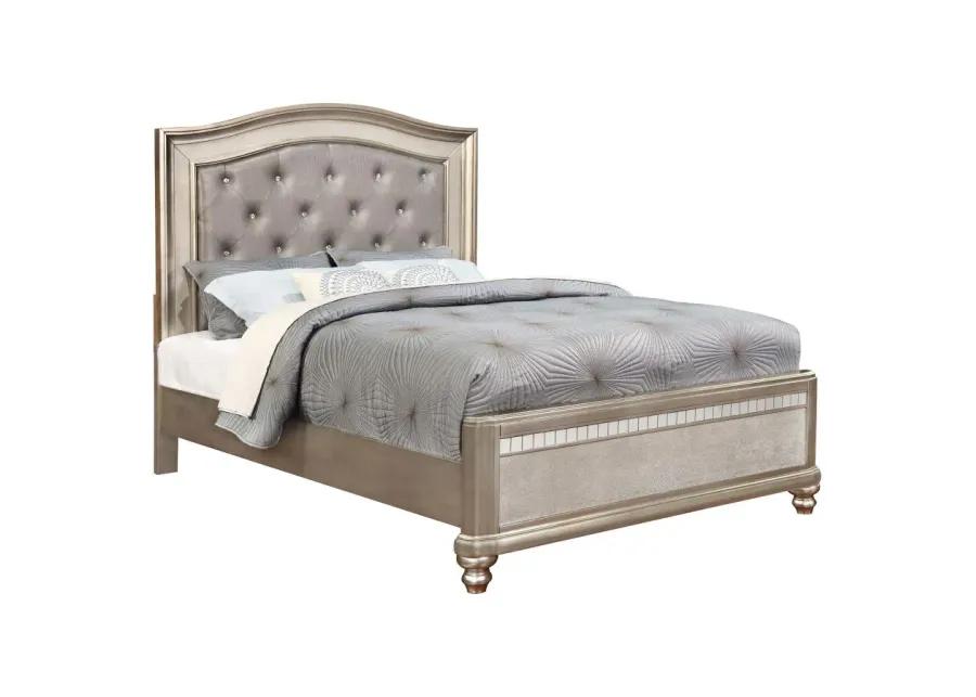 Bling Game Bedroom Set Metallic Platinum