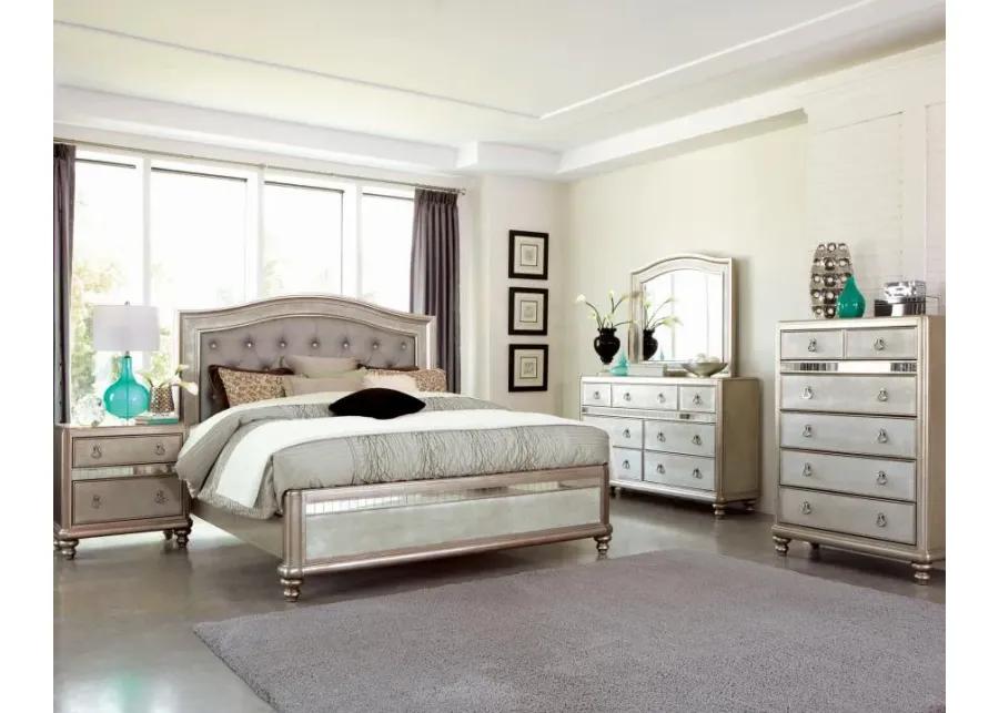 Bling Game Bedroom Set Metallic Platinum