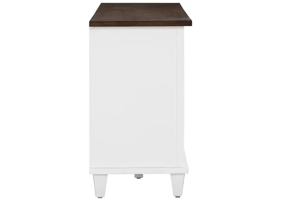 Presby White 60" Console