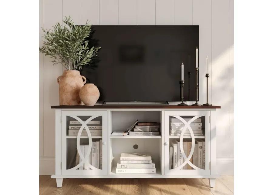 Presby White 60" Console