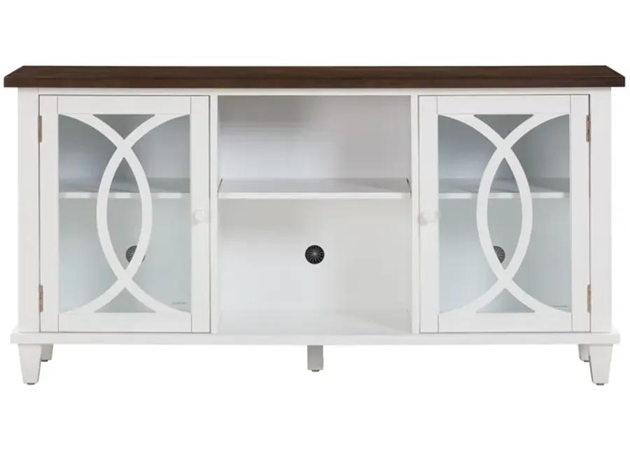 Presby White 60" Console