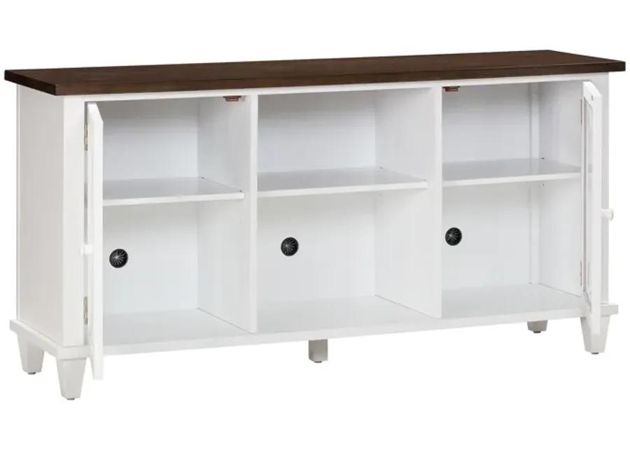 Presby White 60" Console