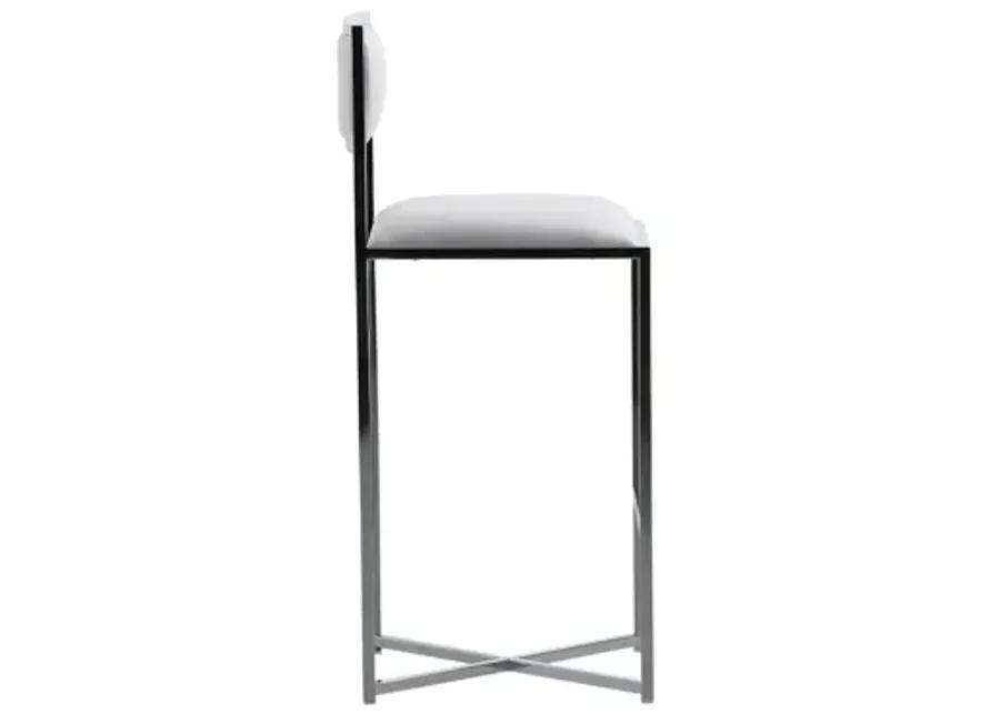 Amalfi X-Base Bar Stool in White