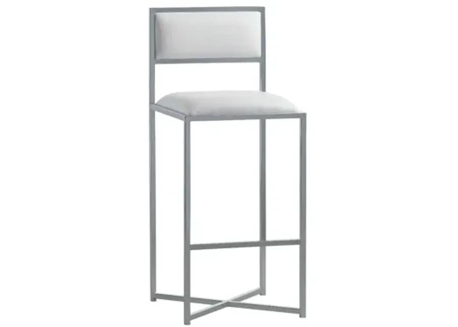 Amalfi X-Base Bar Stool in White