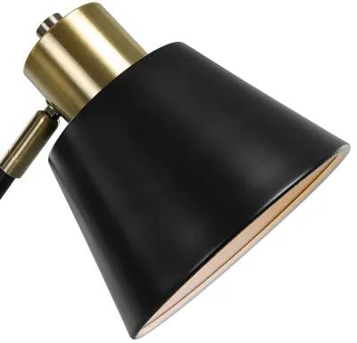 Antique Brass And Black Finish Desk Lamp