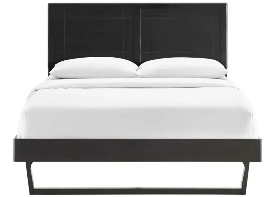 Marlee King Wood Platform Bed With Angular Frame