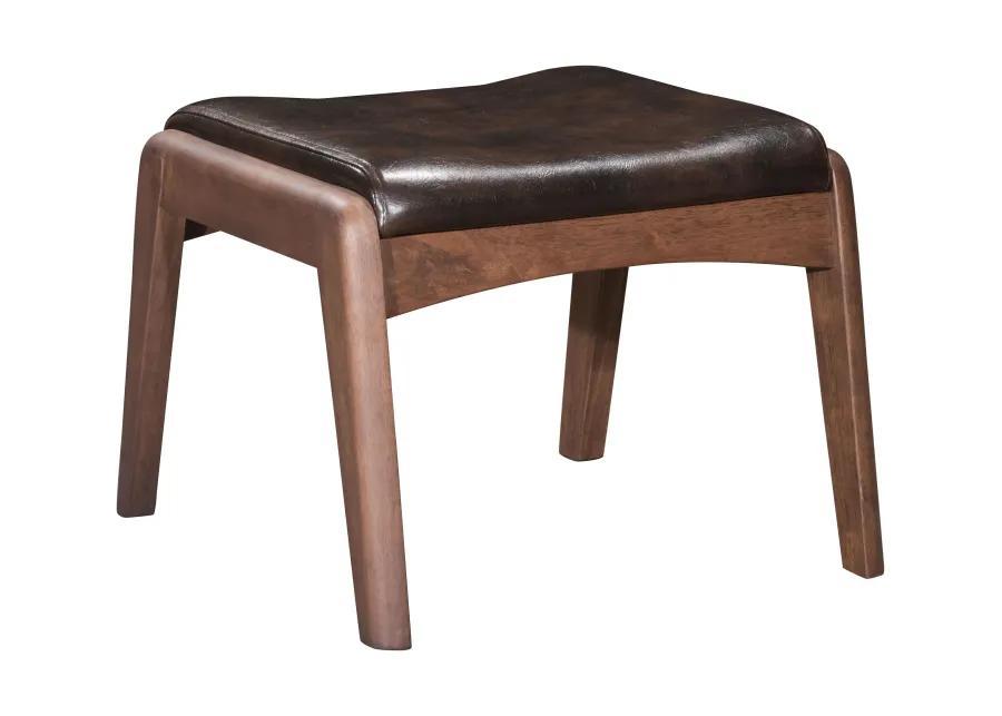 Bully Lounge Chair & Ottoman Brown