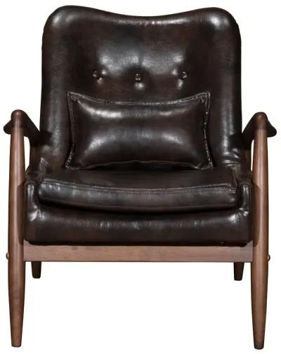 Bully Lounge Chair & Ottoman Brown