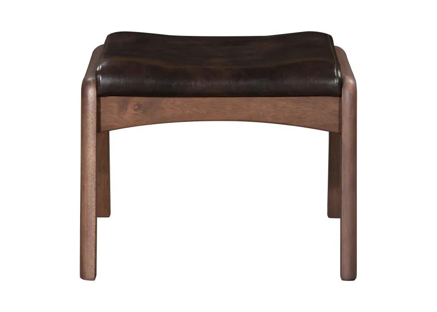 Bully Lounge Chair & Ottoman Brown