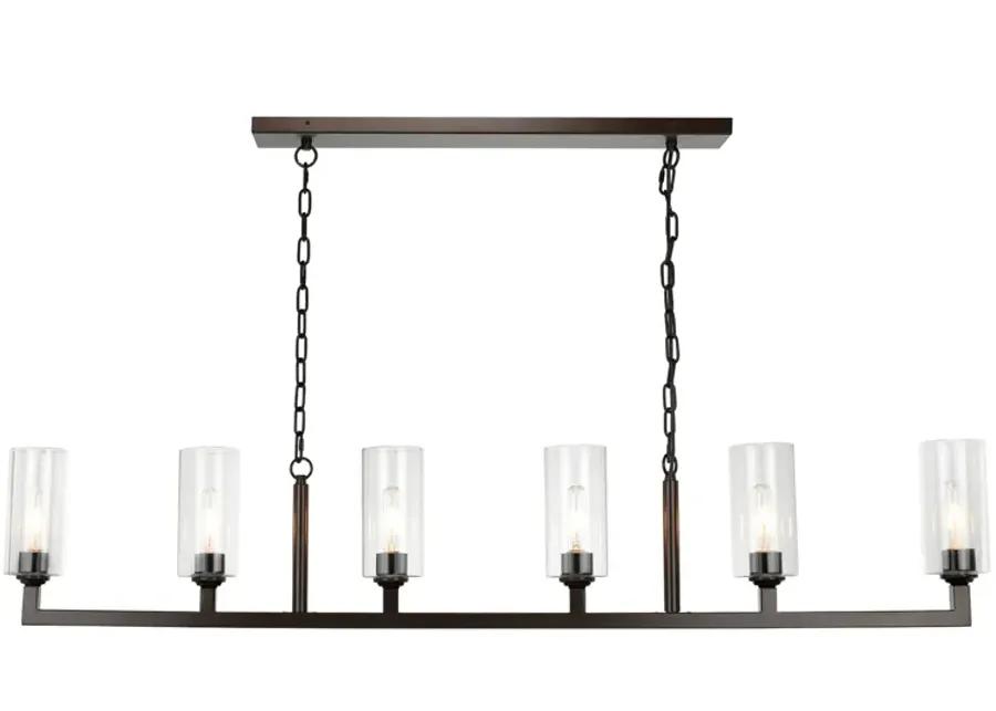 Linear 6-Light Chandelier