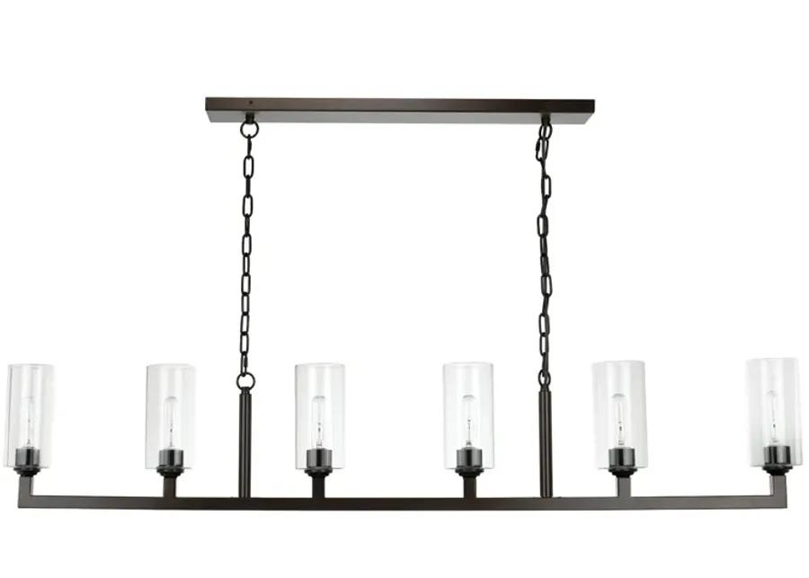 Linear 6-Light Chandelier