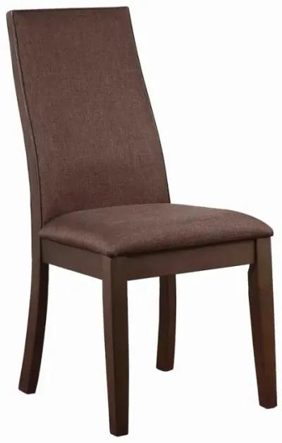 Spring Creek Upholstered Side Chairs Rich Cocoa Brown (Set of 2)