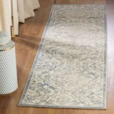 Brentwood 810 Light Grey / Blue 2' X 4' Accent Powerloomed Rug